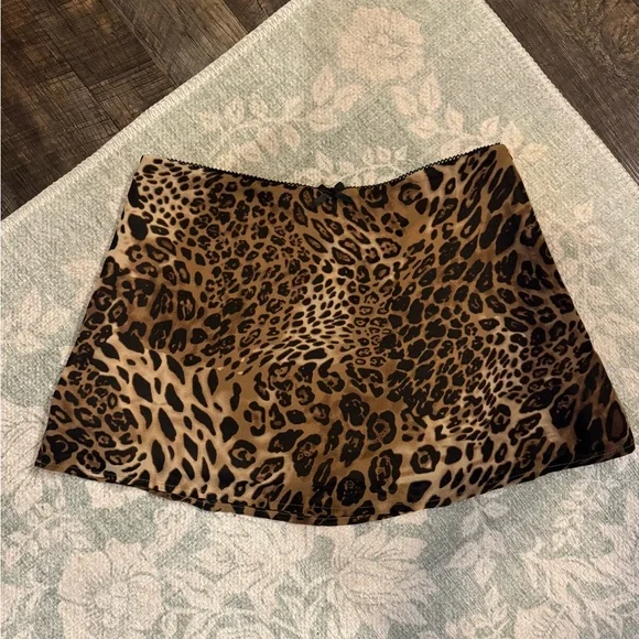 NWT - Princess Polly - Tejano Mini Skirt Leopard - Picture 12 of 12